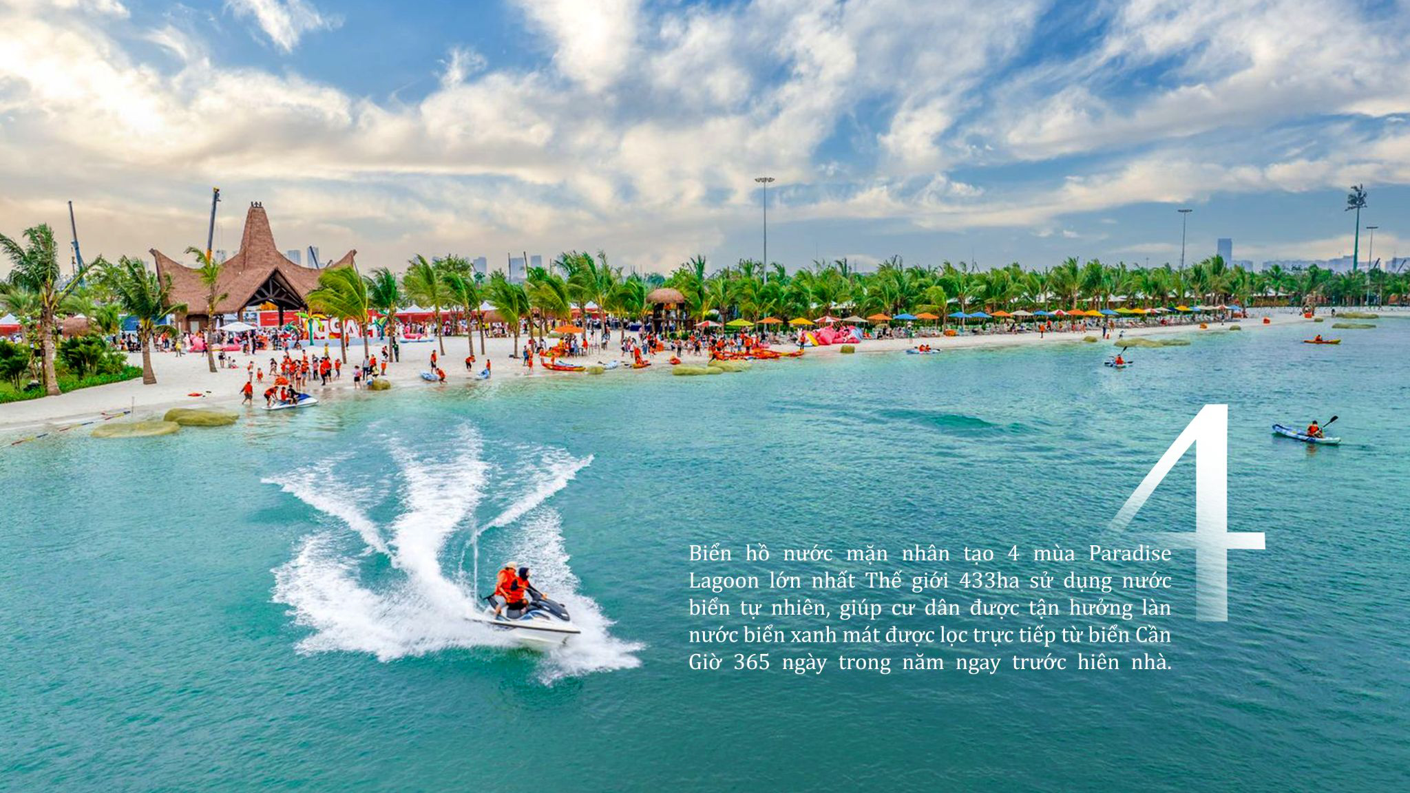 Biển hồ nước mặn nhân tạo 4 mùa Paradise Lagoon